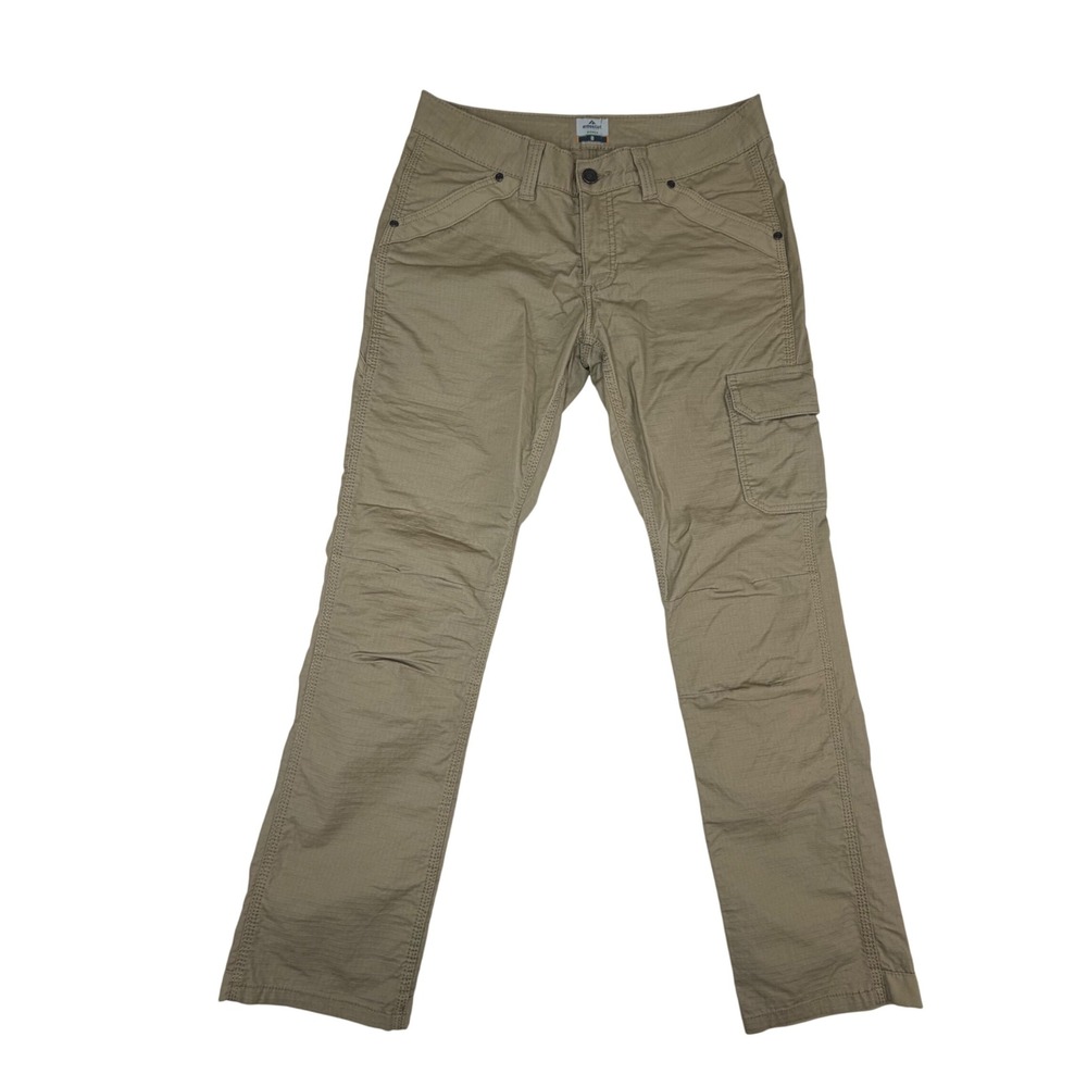 Ridgecut Toughwear Cargo Pants Women's Sz 8 Tan Ripstop Workwear Utility Hiking